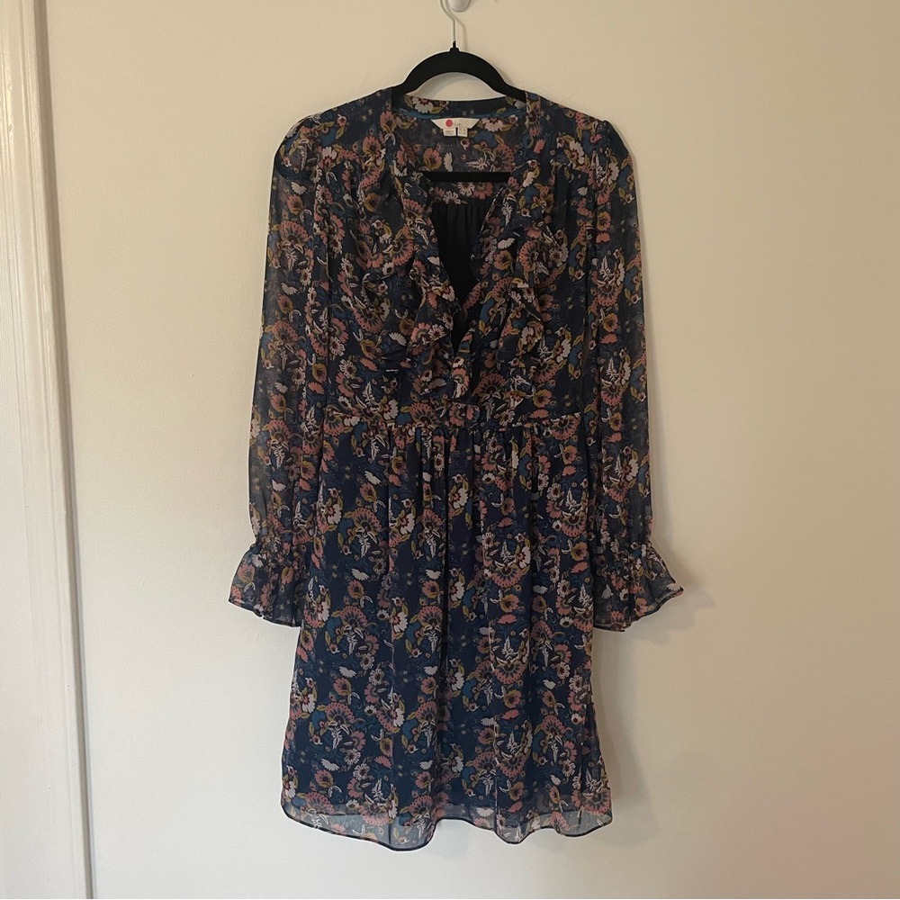 Boden Amalie floral printed ruffle dress